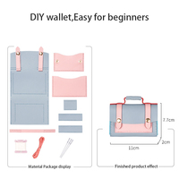 Porte-cartes en métal VANWOO fait main pour femmes, grande capacité, porte-monnaie, nouveau jouet de couture et de tissage pour les enfants de 7 à 12 ans