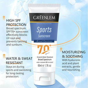 Crema Solar Hidratante Ligera Greenlem, Alto SPF, Protección de Amplio Espectro, Glicerol, Nicotinamida, para Uso Corporal Femenino - Product Image 5
