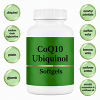 Gélules de CoQ10 Ubiquinol Personnalisées, Fabricant OEM, PQQ, Shilajit, BioPerine, Haute Absorption, Marque Privée