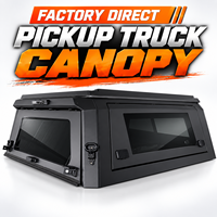 Hardtop en aluminium pour benne de camion, type camping-car, pour Tacoma F150 RAM 1500 Silverado Tundra, verrouillable, étanche, sans perçage