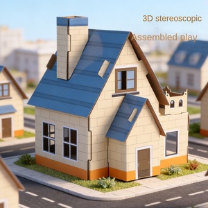 Maquette architecturale Moles Cottage, puzzle éducatif, jouet artisanal en carton, maison en papier 3D stéréoscopique pour tous les âges - Product Image 4