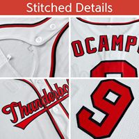 Camiseta de Béisbol Personalizada con Rayas, Estilo Hip Hop, Camisetas Deportivas con Nombre y Número del Equipo, 100% Poliéster, Lavable a Máquina, para Hombre y Mujer