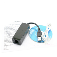 Módem de Datos y Fax Externo USB con Cable OEM de 56Kbps V.90 V.92 para Win XP/Vista/Win7/8/10/Linux