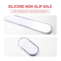 Ensemble de tapis de souris en cristal imprimé personnalisé Nouveau Grainy PC Creative, tapis de souris de jeu en gel transparent en silicone avec repose-poignet pour le bureau