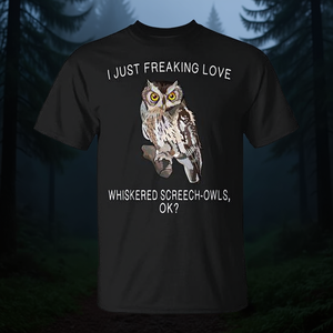 Je suis vraiment amoureux de ce t-shirt Whiskered Screech Owl Ok Bird - Product Image 3