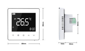 TP528 Smart Home Thermostat Contrôleur Wifi Zigbee Thermostat de chauffage de l'eau programmable pour hôtel salon moderne 230v - Product Image 4