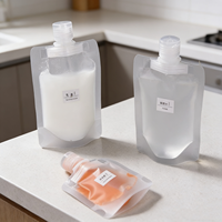 Emballage personnalisé YSH, pochette transparente avec bec verseur, sachets souples en plastique pour boissons, petits sachets pour jus