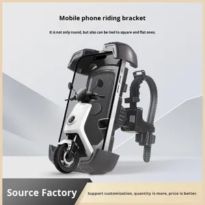 Support de téléphone universel pour scooter, moto, moto, vélo, de qualité bon marché, pour guidon rond, carré ou plat de 8 à 60 mm - Product Image 2