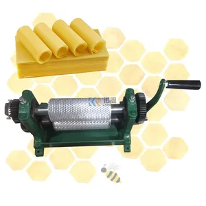 Gran oferta 2024, máquina de estampado de base de cera de abejas Manual, equipo de estampado de cera de abejas con rodillo de 250mm para apicultores