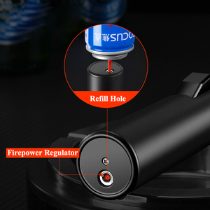 Antorcha de soldadura portátil de alta potencia 2025, recargable con llama azul, a prueba de viento, encendedor de soplete de Metal butano para acampar - Product Image 6