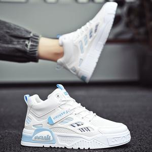 Zapatillas deportivas multiusos para hombre, informales, de suela blanda, que aumentan la altura, antideslizantes, de caña alta - Product Image 5