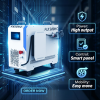Machine de nettoyage au laser à fibre pulsée 500W à effet de nettoyage optimal pour le traitement fin des métaux