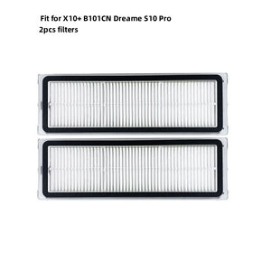 ชุดอุปกรณ์ทดแทนสำหรับหุ่นยนต์ดูดฝุ่น <span class=keywords><strong>Xiaomi</strong></span> X10+/B101CN/Dreame S10 <span class=keywords><strong>Pro</strong></span> อะไหล่แปรงหลัก แปรงข้าง ผ้าถูพื้น ถุงเก็บฝุ่น ไส้กรอง HEPA อุปกรณ์ทำความสะอาด - Product Image 4