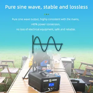 1000W Zonne-Energie Outdoor Voeding Camping Telefoon Draagbare Powerbank Power Station
