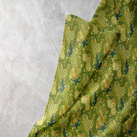 Tissu d'impression numérique 100% coton avec motifs abstraits motif de belles fleurs
