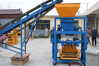 Machine à fabriquer des blocs et des briques en béton mousse creux à faible coût QT40-1 à Dubaï