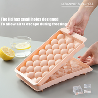 TAYHAO Plateau à boules de glace réutilisable Plateau à glace multi-grilles Mini plateaux à glaçons circulaires Moule rond pour congélateur Cocktail Whisky