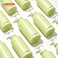 Flacon de shampoing liquide en aluminium de luxe de 350 ml avec tête de pompe, flacon pompe pour gel douche, pour salon professionnel, soins capillaires