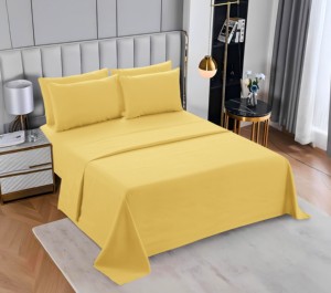 Ensemble de draps de lit de luxe 6 pièces pour lit <span class=keywords><strong>Queen</strong></span> et King <span class=keywords><strong>Size</strong></span>, vente en gros, comprenant drap plat et taies d'oreiller, draps de lit d'hôtel - Product Image 5