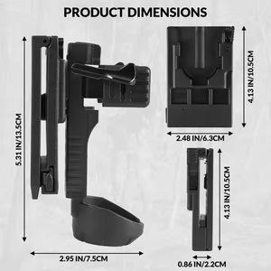 ซองใส่สเปรย์พริกแบบ Molle สำหรับล่าสัตว์ ปลดเร็ว ป้องกันหมี ล็อคได้ พร้อมคลิปหนีบเข็มขัด - Product Image 2