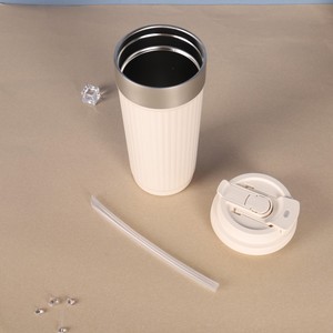 แก้วสแตนเลสสูญญากาศผนังสองชั้นแบบ316ใหม่2025ถ้วยกาแฟแบบพกพาพร้อมหลอดแก้วดื่มของผู้หญิงที่มีมูลค่าสูง - Product Image 3