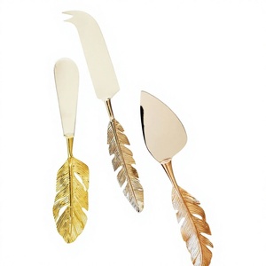Trending Design Stainless Steel With Aluminum Handle <b>Cheese</b> <b>Knife</b> <b>Set</b> With Sleek Design Suitable For Elegant Parties Celebration - Product Image 1
