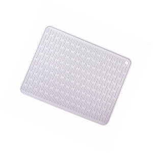 Food Grade <b>Silicone</b> Dish Drying Mat OEM Custom Heat Proof Anti Slip Kitchen Sink Drying Mat <b>Silicone</b> Pot <b>Pad</b> - Product Image 3