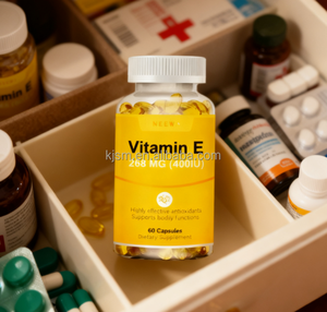 Suplemen Kapsul Vitamin E Kapsul Lunak Vitamin E Suplemen Antioksidan Melindungi Jantung dan Pembuluh Darah - Product Image 4