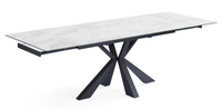 Table à Manger en Métal Réglable au Design Minimaliste pour la Maison, le Bureau, l'Hôtel et l'Appartement – Meuble Polyvalent pour Salon