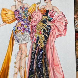 Vestido de Fiesta de Gala de Princesa de Alta Gama con Pliegues, Vestido de Organza Rosa Bebé Ligero y Moderno, Vestidos de Fiesta - Product Image 4