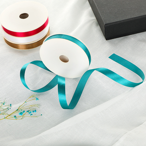 Pita Rambut Satin Poliester Daur Ulang Satu Sisi Berkualitas Tinggi 4cm 1.5 Inci 100 Yard Warna Sesuai Pesanan Cetak Kustom Gulungan Wenko - Product Image 5