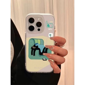 เคสโทร<span class=keywords><strong>ศัพท์</strong></span>แบบเบาและโปร่งแสงแบบเรียบง่ายสำหรับ iPhone 11 12 13 14 15 16 PRO MAX 15Pro 16 PLUS 13MINI เคสนิ่มสีด้าน - Product Image 2