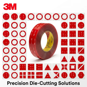 Ruban de fixation transparent <span class=keywords><strong>3M</strong></span> VHB 4910, 40 mil (1,0 mm), pour collage métal et verre, composants de masquage découpés à la presse - Product Image 4