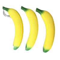 Jouet de simulation de fruit, banane souple à rebond lent, à pincer, en matériau PU