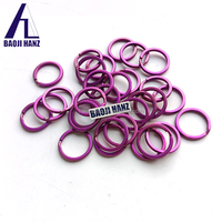 Bunter 14mm 18mm 19mm 25mm 30mm 32mm flacher runder Titan-Schlüssel ring