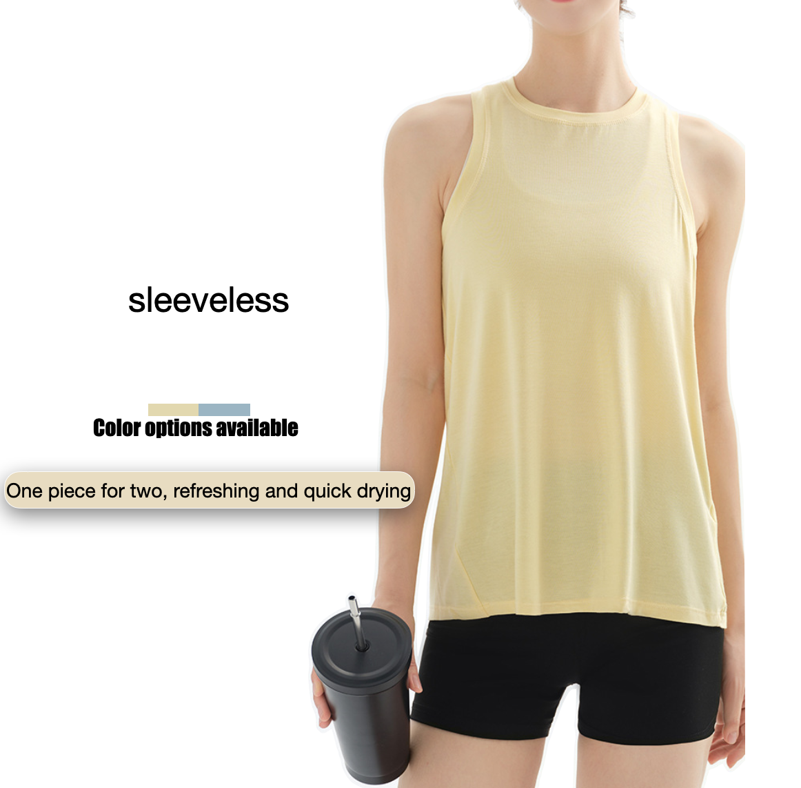 Women's Sports Blouse Summer Outdoor Running Tennis & Yoga Quick-Dry Sleeveless Spandex/Polyester Loose-Fitting Solid Print