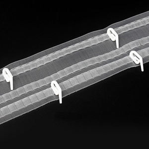 Good Quality Ripple Fold Tape Transparent S Fold Curtain Tape Nylon Transparent Wave Curtain Tape - Product Image 5
