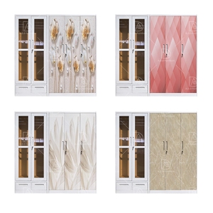 Armadio Moderno con Ante a Battente, Mobile per Camera da Letto, Organizzatore per Vestiti in Acciaio con Ante a Battente - Product Image 6