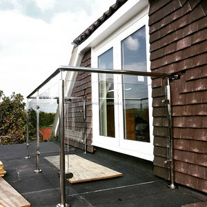 Reilbu nuovo Design <span class=keywords><strong>esterno</strong></span> balconata ringhiera corrimano con morsetto di vetro per <span class=keywords><strong>balcone</strong></span> <span class=keywords><strong>esterno</strong></span> - Product Image 5