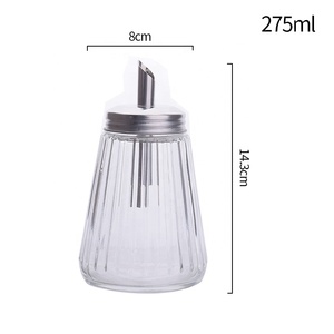 Distributeur de sucre, de sel et d'épices en verre avec bec verseur et couvercle, pot en verre pour tous les foyers - Product Image 3