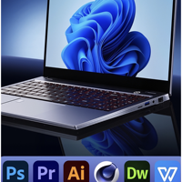 Ordinateur portable fin et portable de 15,6 pouces avec processeur Intel N5095, carte graphique dédiée MX450, idéal pour le bureau et les affaires, personnalisable en usine