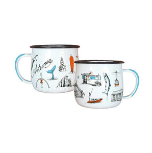 แก้วเซรามิคลายกระเซ็นเคลือบแบบวินเทจสำหรับกาแฟ ชา<span class=keywords><strong>นม</strong></span> ของขวัญ แคมป์ปิ้ง ลายโลโก้ตามสั่ง ราคาส่งถูก - Product Image 2