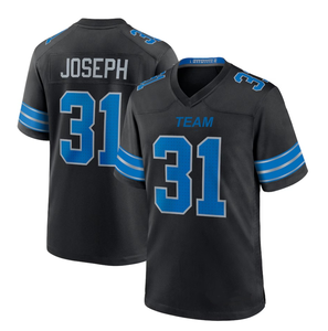 Оптовая продажа мужских футболок Детройт Сити 20 # Sanders 0 # Jahmyr Gibbs 14 # St. Коричневый ограниченное сшитое американское футбольное Джерси - Product Image 4