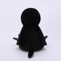 Nouveau noir corbeau corbeaux Jackdaw oiseau en peluche poupée Super doux coton mignon pour Halloween fête décor à la maison ODM personnalisation