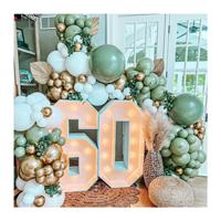 Chiffres LED 4 pieds, enseigne lumineuse personnalisée pour mariage, anniversaire, décoration de fête, intérieur/extérieur, lettres lumineuses
