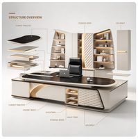Meubles de bureau exécutifs contemporains modernes, table d'ordinateur en forme de L, finition anti-rayures, tiroir de rangement ergonomique