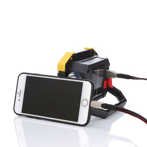 ソーラーポータブルキャンプランプ緊急作業灯10W COB <span class=keywords><strong>LED</strong></span>プラスチック内蔵バッテリー屋外用 - Product Image 5