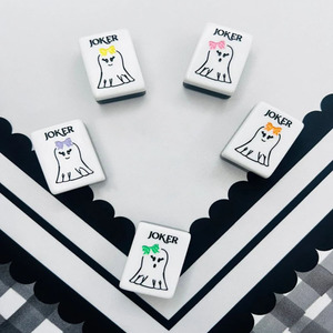 Luxury Exquisite Carving Double Layer Acrylic <b>Mahjong</b> Tiles Custom Chinese Elements UV Color Pattern Portable Individually - Product Image 6