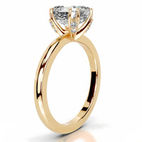 Bague en moissanite certifiée GRA 3 carats, couleur D, pureté VVS1, taille Asscher multi-griffes, en argent sterling 925 et or 18 carats, bijoux en moissanite pour femme