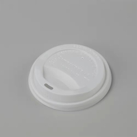 Couvercle jetable CPLA écologique de haute qualité pour tasses et bocaux – Accessoire d'emballage alimentaire de qualité alimentaire